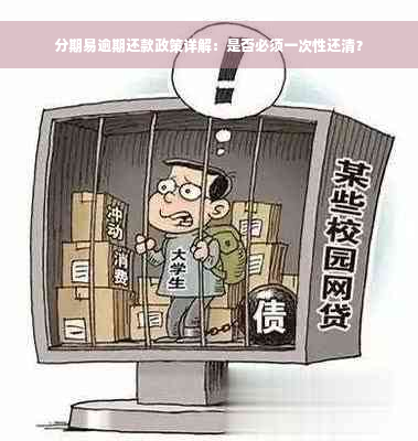 分期易逾期还款政策详解：是否必须一次性还清？