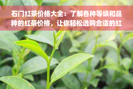 石门红茶价格大全：了解各种等级和品种的红茶价格，让你轻松选购合适的红茶