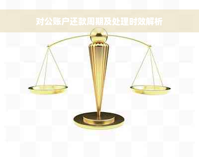 对公账户还款周期及处理时效解析