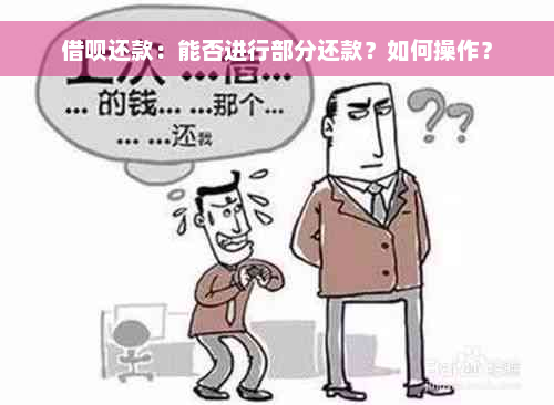 借呗还款：能否进行部分还款？如何操作？