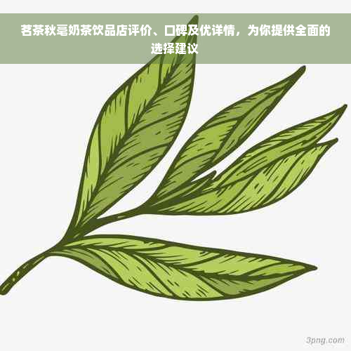 茗茶秋毫奶茶饮品店评价、口碑及优详情，为你提供全面的选择建议