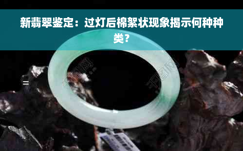 新翡翠鉴定：过灯后棉絮状现象揭示何种种类？