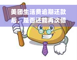 美团生活费逾期还款后，是否还能再次借款？