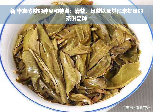 新 半发酵茶的种类和特点：清茶、绿茶以及其他未提及的茶叶品种