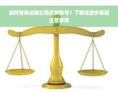 如何查询点融公司还款账号？了解完整步骤和注意事项