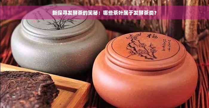 新探寻发酵茶的奥秘：哪些茶叶属于发酵茶类？