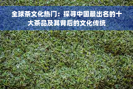 全球茶文化热门：探寻中国最出名的十大茶品及其背后的文化传统