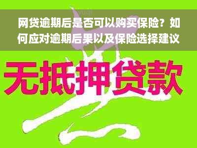 网贷逾期后是否可以购买保险？如何应对逾期后果以及保险选择建议