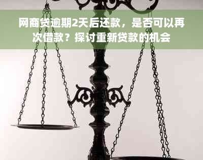 网商贷逾期2天后还款，是否可以再次借款？探讨重新贷款的机会