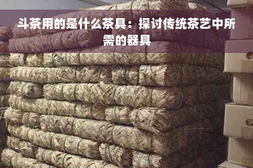 斗茶用的是什么茶具：探讨传统茶艺中所需的器具