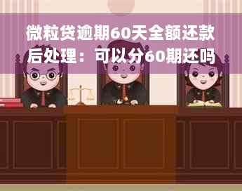 微粒贷逾期60天全额还款后处理：可以分60期还吗？