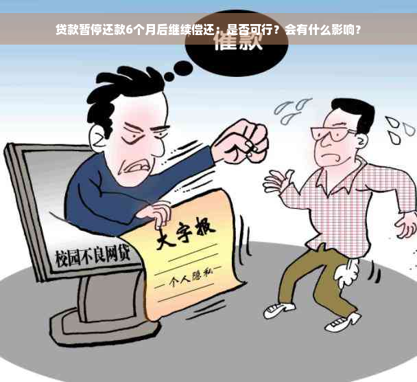 贷款暂停还款6个月后继续偿还：是否可行？会有什么影响？