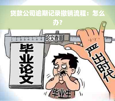 贷款公司逾期记录撤销流程：怎么办？