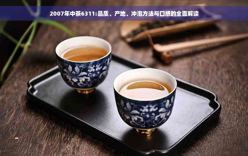 2007年中茶6311:品质、产地、冲泡方法与口感的全面解读