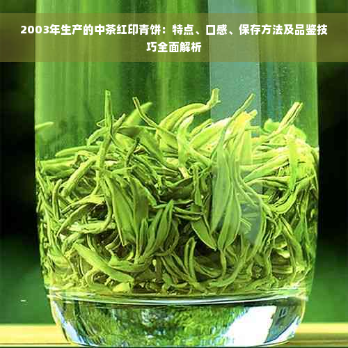 2003年生产的中茶红印青饼：特点、口感、保存方法及品鉴技巧全面解析