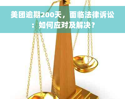 美团逾期200天，面临法律诉讼：如何应对及解决？