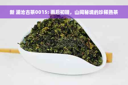 新 澜沧古茶0015: 雨后初晴，山间秘境的珍稀熟茶