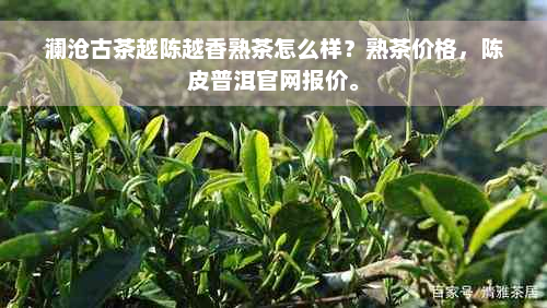 澜沧古茶越陈越香熟茶怎么样？熟茶价格，陈皮普洱官网报价。