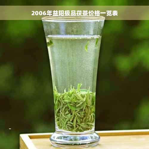 2006年益阳极品茯茶价格一览表