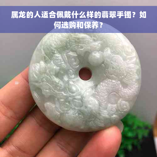 属龙的人适合佩戴什么样的翡翠手镯？如何选购和保养？