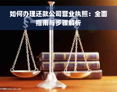 如何办理还款公司营业执照：全面指南与步骤解析