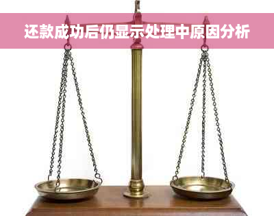 还款成功后仍显示处理中原因分析