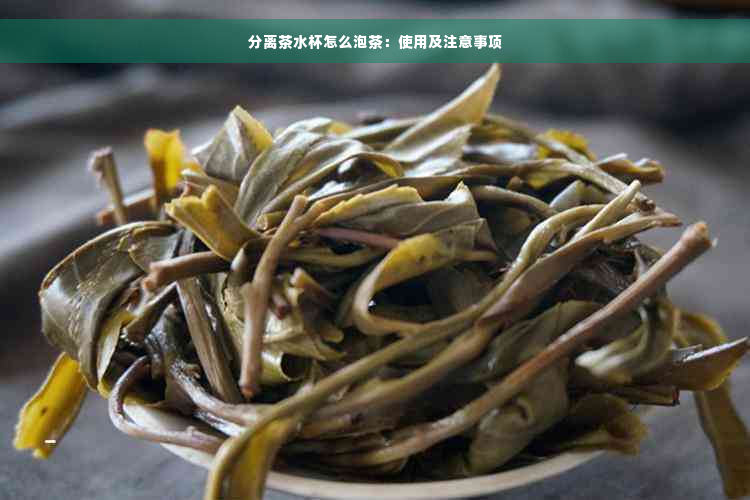 分离茶水杯怎么泡茶：使用及注意事项