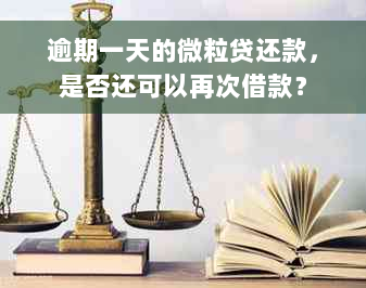 逾期一天的微粒贷还款，是否还可以再次借款？