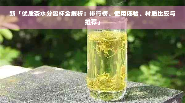 新「优质茶水分离杯全解析：排行榜、使用体验、材质比较与推荐」