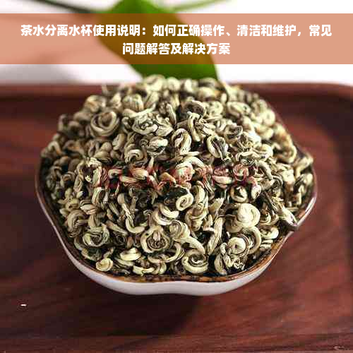 茶水分离水杯使用说明：如何正确操作、清洁和维护，常见问题解答及解决方案