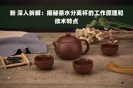 新 深入拆解：揭秘茶水分离杯的工作原理和技术特点