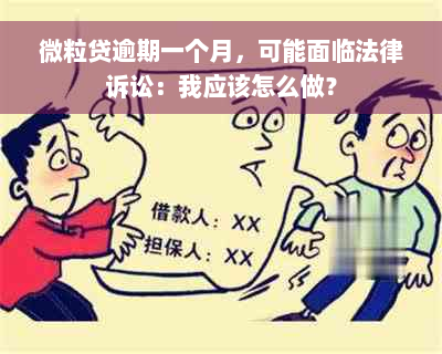 微粒贷逾期一个月，可能面临法律诉讼：我应该怎么做？