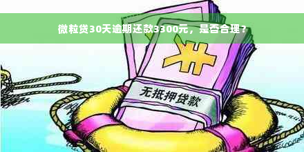 微粒贷30天逾期还款3300元，是否合理？