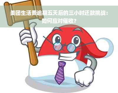 美团生活费逾期五天后的三小时还款挑战：如何应对催收？