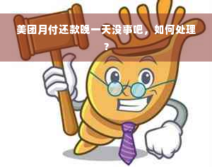 美团月付还款晚一天没事吧，如何处理？