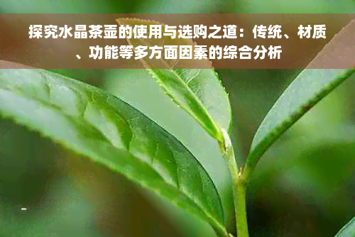 探究水晶茶壶的使用与选购之道：传统、材质、功能等多方面因素的综合分析