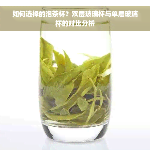 如何选择的泡茶杯？双层玻璃杯与单层玻璃杯的对比分析