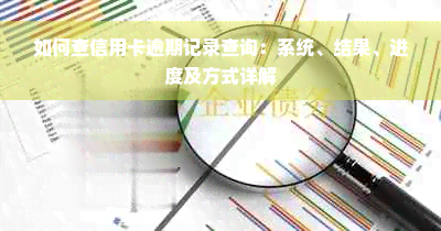 如何查信用卡逾期记录查询：系统、结果、进度及方式详解