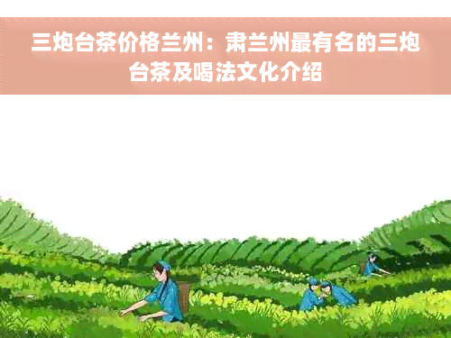 三炮台茶价格兰州：肃兰州最有名的三炮台茶及喝法文化介绍