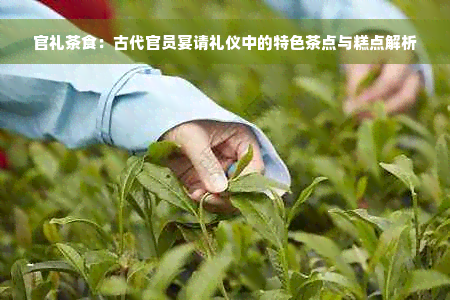 官礼茶食：古代官员宴请礼仪中的特色茶点与糕点解析