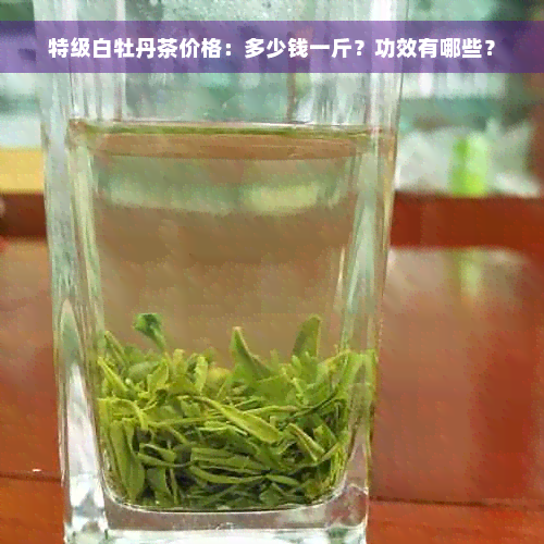 特级白牡丹茶价格：多少钱一斤？功效有哪些？