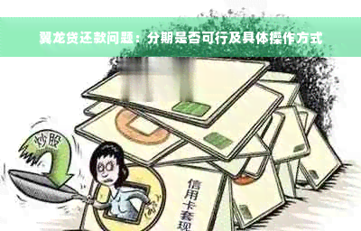 翼龙贷还款问题：分期是否可行及具体操作方式