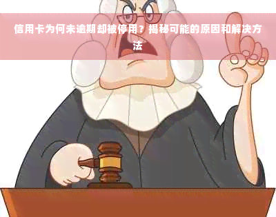 信用卡为何未逾期却被停用？揭秘可能的原因和解决方法