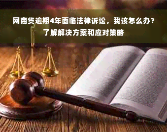 网商贷逾期4年面临法律诉讼，我该怎么办？了解解决方案和应对策略