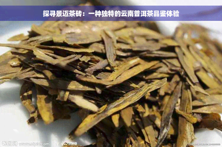 探寻景迈茶砖：一种独特的云南普洱茶品鉴体验