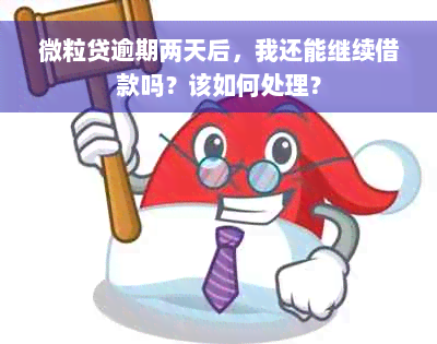 微粒贷逾期两天后，我还能继续借款吗？该如何处理？