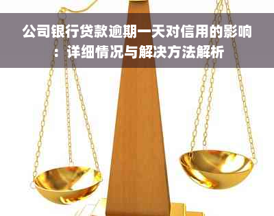 公司银行贷款逾期一天对信用的影响：详细情况与解决方法解析