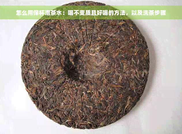 怎么用保杯泡茶水：喝不变质且好喝的方法，以及洗茶步骤