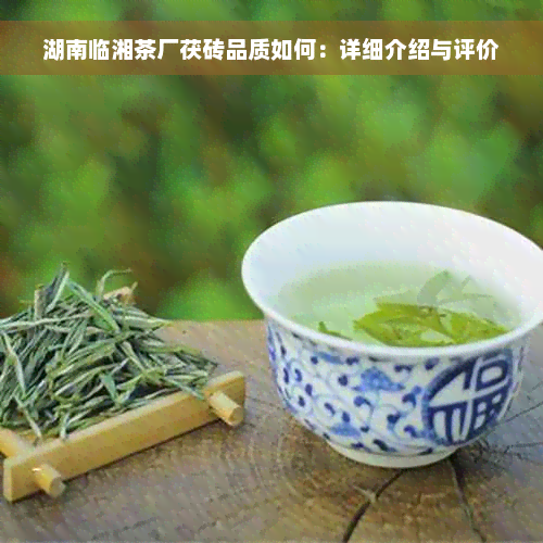 湖南临湘茶厂茯砖品质如何：详细介绍与评价