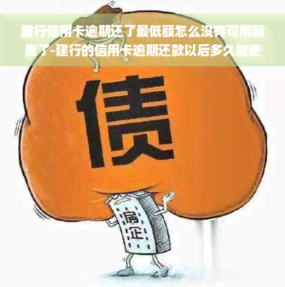 建行信用卡逾期还了更低额怎么没有可用额度了-建行的信用卡逾期还款以后多久能使用